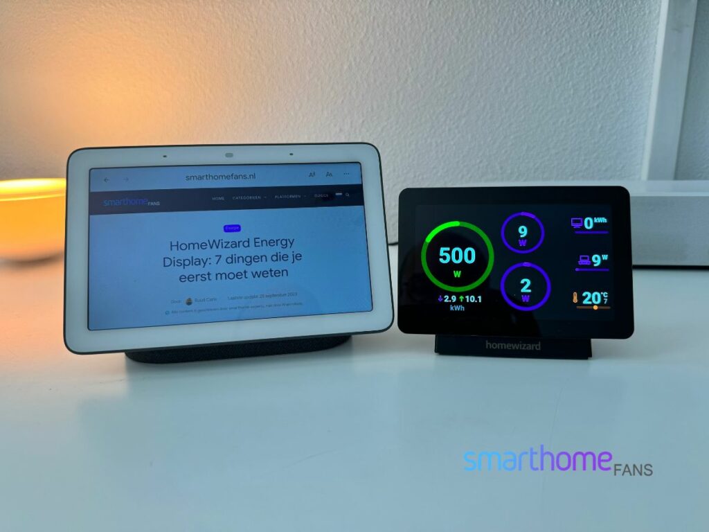 HomeWizard Energy Display Smarthomefans - formaat